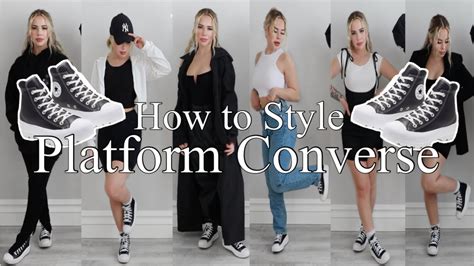 How To Style Platform Converse Chic Sporty Chill And More Youtube