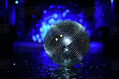 Close Up Of A Disco Ball On Dance Floor Stock Photo Dissolve
