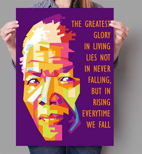 Poster Wpap Pop Art Nelson Mandela