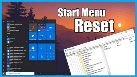 How To Reset Windows 10 Start Menu Layout To Default YouTube