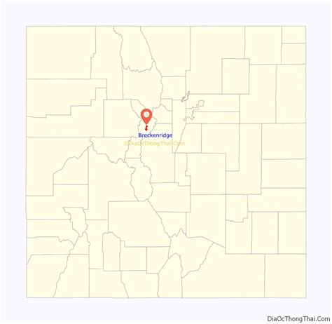 Map Of Breckenridge Town Colorado