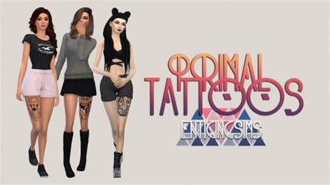 Sims 4 Thigh Tattoo Cc