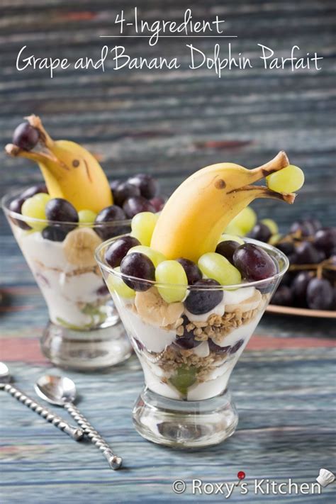 Maybe you would like to learn more about one of these? Grape and Banana Dolphin Parfait - Roxy's Kitchen