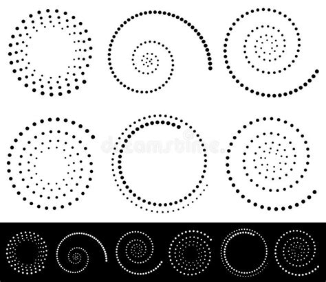 Formas Espirales Sistema Del Volute Elementos Decorativos Del Caracol