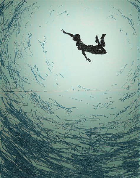 Underwater Girl Drawing By Massimo Pietrobon Fine Art America