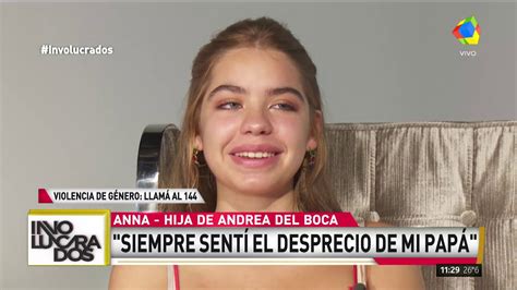 Siempre fui anna del boca para todo el mundo. Anna Chiara, hija de Andrea del Boca: "Sufrí mucho ...