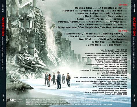 Soundtrack List Covers Inception Expanded Hans Zimmer