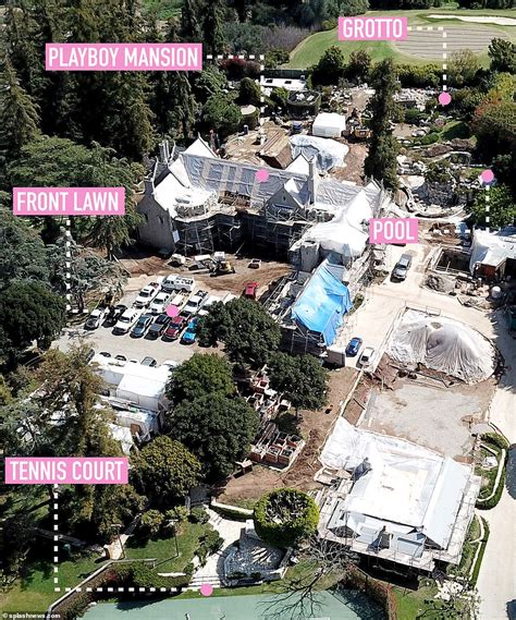 Playboy Mansion S Huge Renovation Project Is Revealed By Aerial Photos
