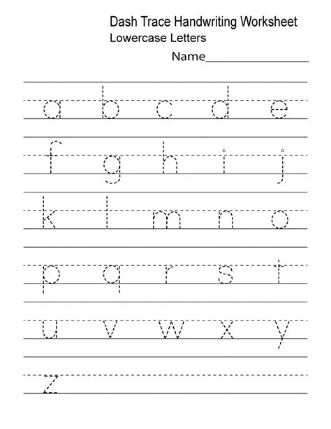 Preschool worksheets and online activities. Preschool Writing Lowercase Tracing K5 Worksheets (With ...