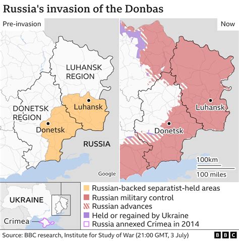 Ukraine War In Maps Tracking The Russian Invasion Bbc News
