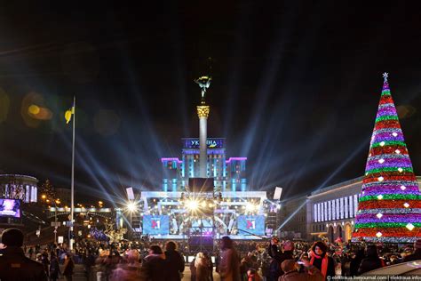 The Streets Of Kiev In The New Years Eve · Ukraine Travel Blog