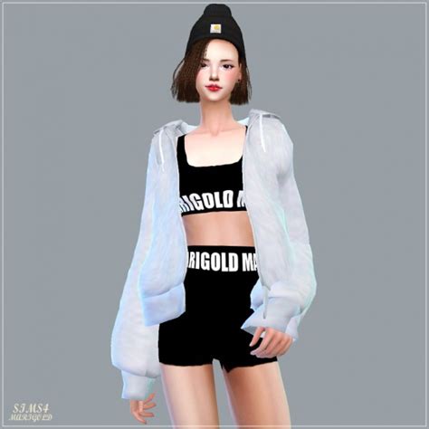 Sims4 Marigold Accloosefit Hood Jacket Sims 4 Downloads