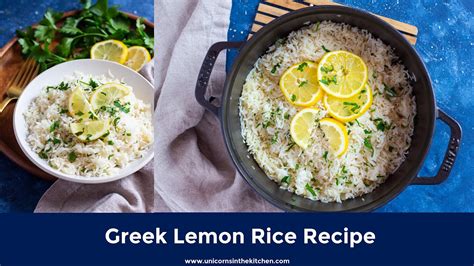 Greek Lemon Rice Recipe Youtube