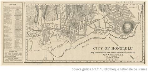 City Of Honolulu Map Compiled By Ea Southworth Gallica