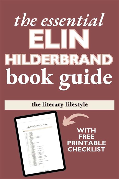 All Elin Hilderbrand Books Complete Guide With Printable List 2023