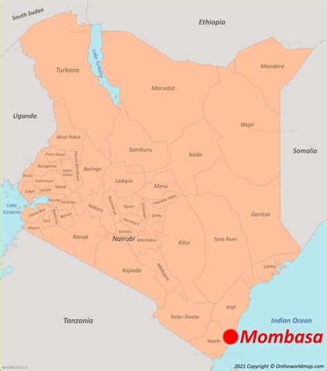 Mombasa Map Kenya Maps Of Mombasa