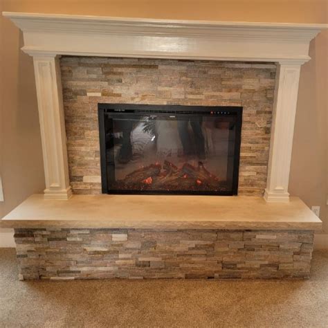 Electric Fireplace Install And Facelift Certified Fireplace And Chimney
