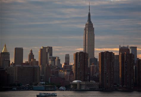 Empire State Building And Nyc Skyline Viewed From The Wythe