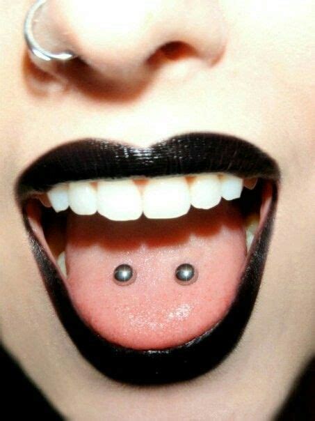 Nose And Tounge Yaaaaas Cc Tongue Piercing Jewelry Tongue Piercing Double Tongue Piercing