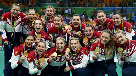 Atletas estrellas de los juegos olímpicos de río 2016. El equipo ruso femenino de balonmano gana el oro en los ...