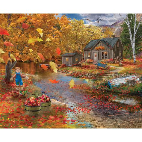 Autumn Cabin 300 Large Piece Jigsaw Puzzle Bits And Pieces