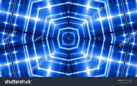 Blue Neon Lights Background Stock Illustration 1260979051 Shutterstock