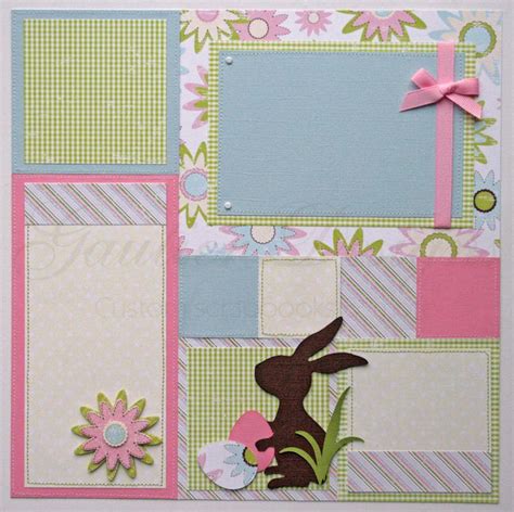 Scrapbook Pages Happy Easter 12x12 Premade Scrapbook Pages Holiday Scrapbook Scrapbook