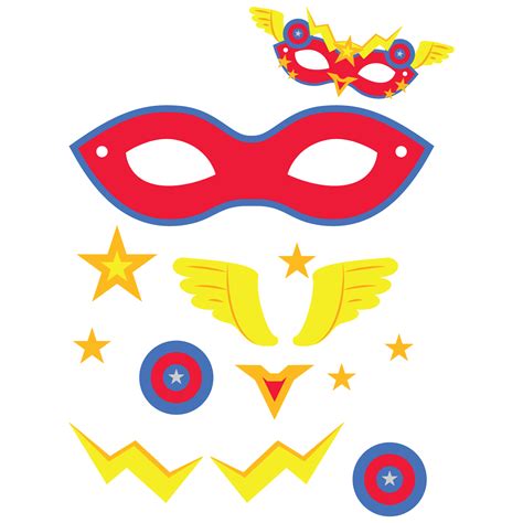 You can also use the mask templates as patterns for crafting superhero felt or fabric masks. Superhero Mask Template | Free Printable Papercraft Templates