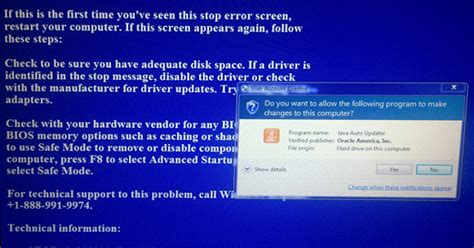 This the 4th time i got the blue screen. Tips for Optimal Browsing : Safely Remove 1-888-991-9974 ...