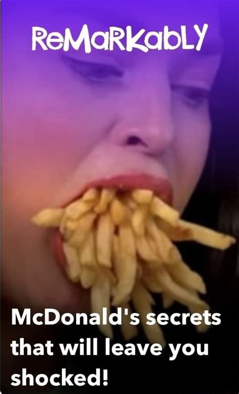 McDonald S Secrets That Will Leave You Shocked IFunny