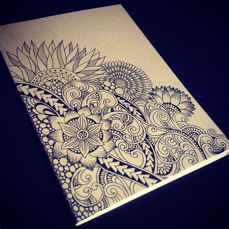 Pretty Flowers Covering The Corner Page Just Beautiful Zentangle Art
