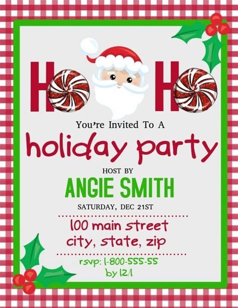 Submit Design Template Postermywall Holiday Party Invitation
