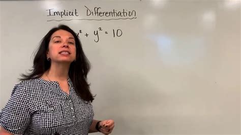 Introduction To Implicit Differentiation Dr April Strom Youtube
