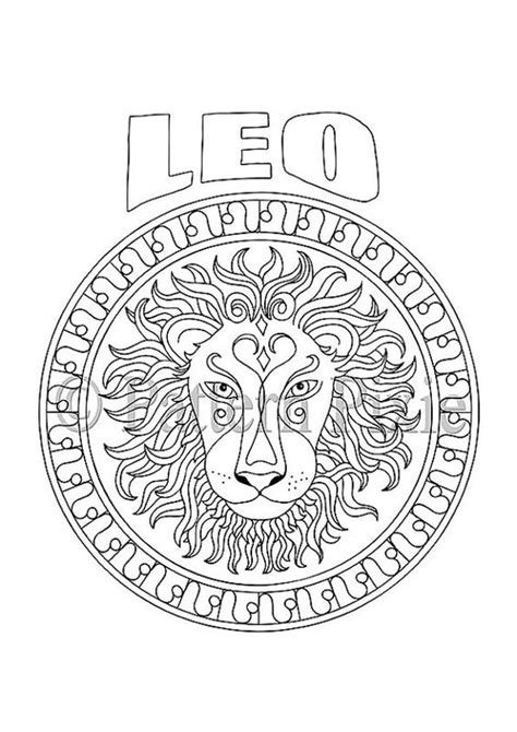 Printable Leo Zodiac Coloring Pages 116 Best Images About Zodiac