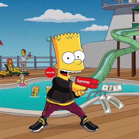 Check out this fantastic collection of supreme bart simpson wallpapers, with 46 supreme bart simpson background images for your desktop, phone or tablet. Simpsons Supreme Wallpapers - Wallpaper Cave