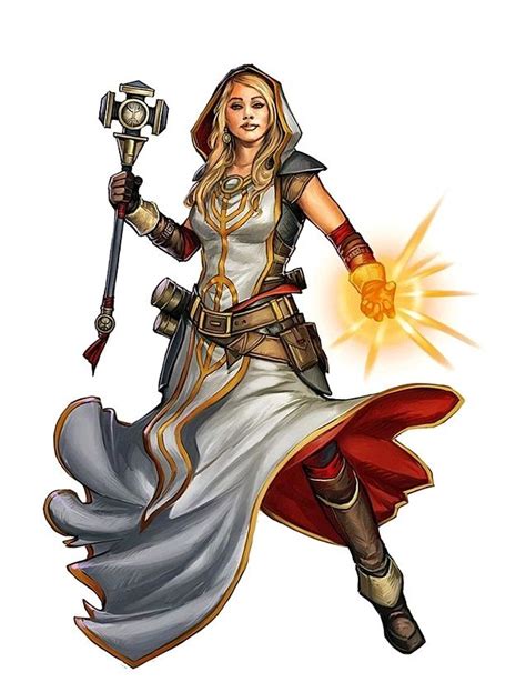 Female Cleric Pathfinder Pfrpg Dnd Dandd D20 Fantasy Dungeons And