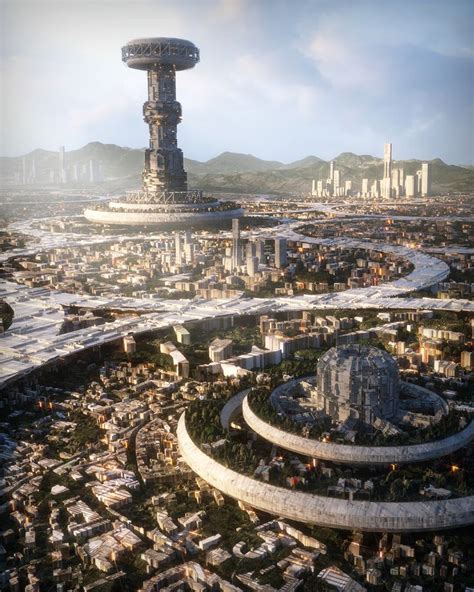 Arise Annibale Siconolfi Inward Sci Fi City Futuristic City