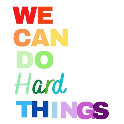 We Can Do Hard Things Printable Wall Art Inspirational Etsy In 2020