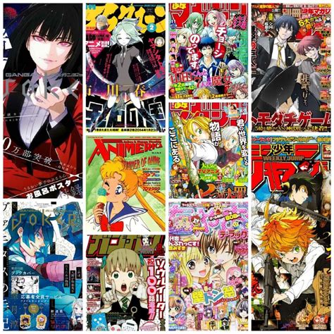 Buy Anime Magazine Covers Aesthetic Wall Collage Kit Set Anime Room The Best Porn Website