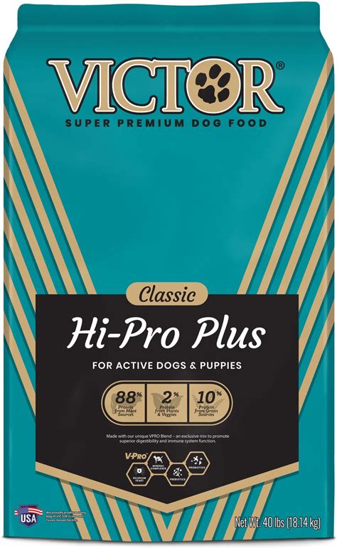 Victor Hi Pro Plus Formula Dry Dog Food 40 Lb Bag