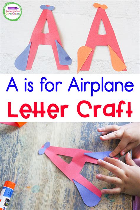 A Is For Airplane Letter Craft Letter A Craft For Kids