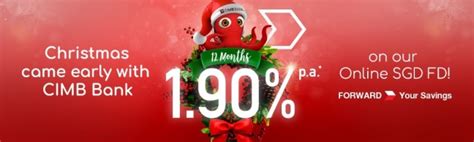 The upsave, fast & fast plus account, and gsave, with higher interest rates per annum compared. CIMB Bank Christmas Fixed Deposit Promotion | TheFinance.sg