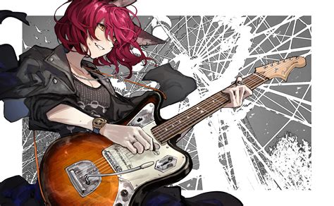 Wallpaper Id 155410 Anime Anime Girls Original Characters Guitar