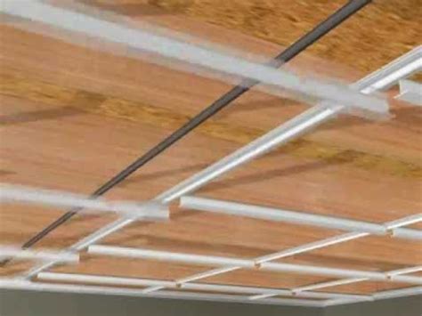 Installing your usg ceiling grid and tile. Surface Ceiling Grid - YouTube