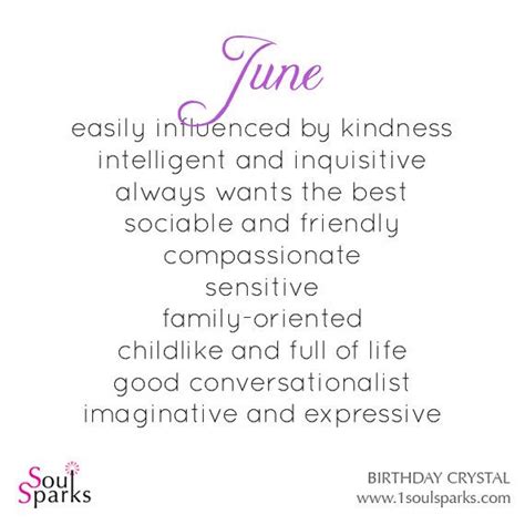 People are drawn to you with their dramatics. June Birthday - Personality Description for those born on ...