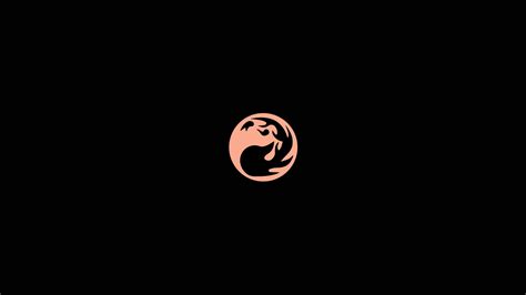 Masaüstü Siyah Arka Plan Minimalizm Logo Ateş Basit Sihir