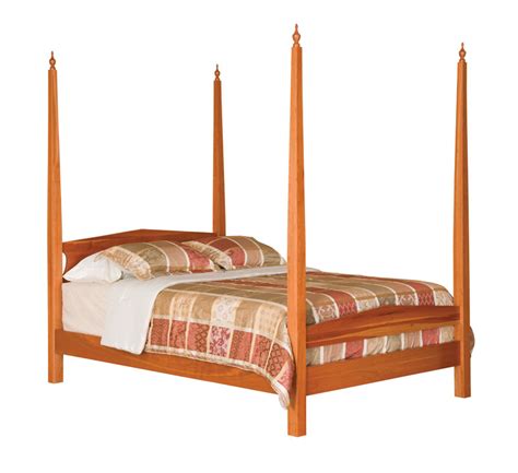 Modern Shaker Pencil Post Bed Ohio Hardwood And Upholstered Furniture