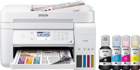 Shop Epson Ecotank Et 3760 Wireless All In One Inkjet Printer White At Best Buy Find Low