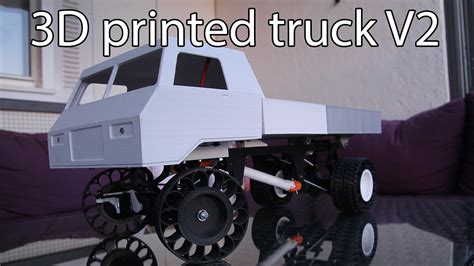 3d Printed Rc Truck V2 Liftable Flatbed Youtube
