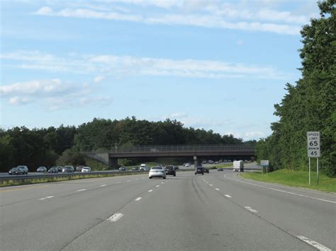 New Hampshire Interstate 95 Northbound Cross Country Roads